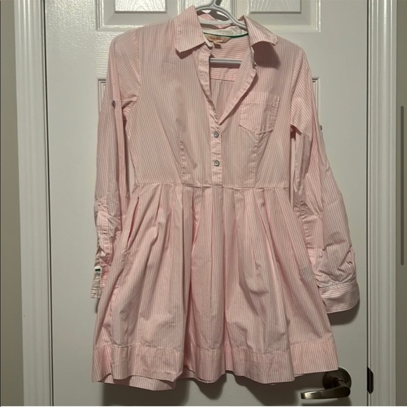 Brooks Brothers Red Label pink pinstripe Oxford shirt dress - Picture 5 of 8